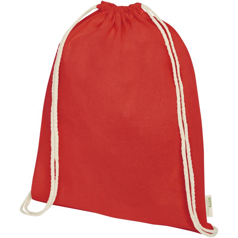 Image of Orissa 100 g/m² GOTS organic cotton drawstring backpack