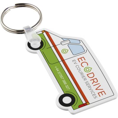 Image of Tait van-shaped recycled keychain